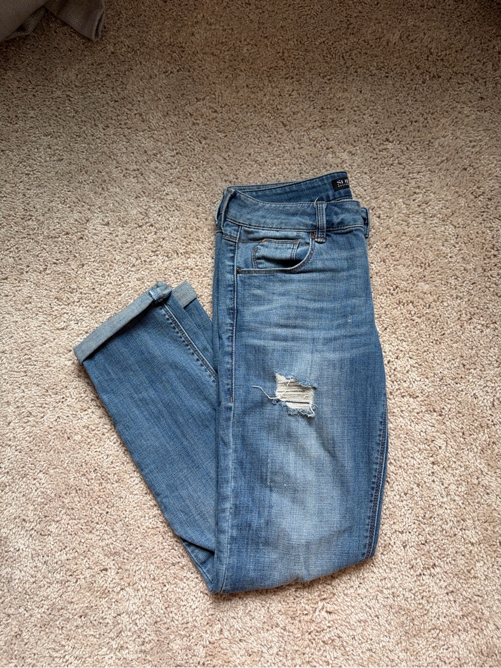 SOLD Design Lab Light Blue Denim Top